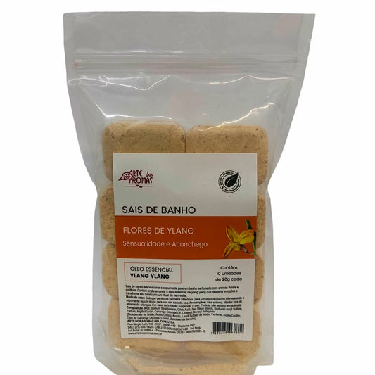 Sais de Banho Flores de Ylang -  Arte dos Aromas -  c/10uni 20g cada