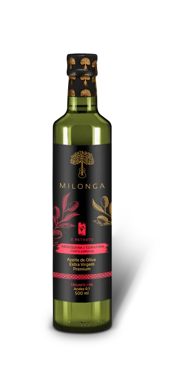 Azeite de Oliva Extra Virgem Arbequina/Coratina - Milonga - Frasco com 500ml
