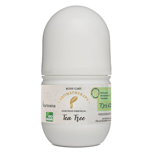 Desodorante de Tea Tree - Via Aroma - Frasco com 70ml