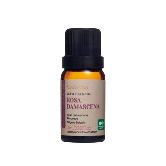 Óleo Essencial Rosa Damascena (Absoluto) - Via Aroma - Frasco com 3ml