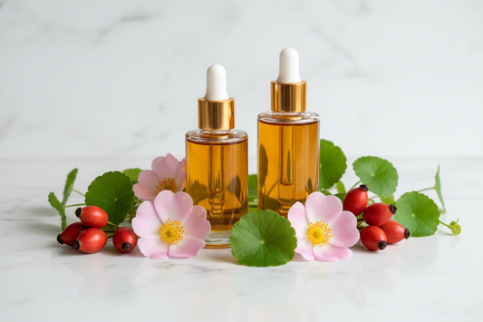 Blend de Óleos de Rosa Mosqueta e Centella Asiática
Sinergia natural com ação regeneradora, firmadora e cicatrizante para peles sensíveis, maduras e com estrias ou marcas

Nome Técnico: Blend de Óleo Vegetal de Rosa Mosqueta com Extrato Oleoso de Centella Asiática

NCM: 3304.99.10

Composição: Rosa Mosqueta (Rosa rubiginosa Seed Oil) + Centella Asiática (Centella asiatica Leaf Extract) em base oleosa
sem texto na imagem
Origem: Plantas de tradição cicatrizante e firmadora — América do Sul e Ásia