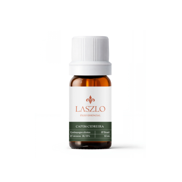 Óleo Essencial Capim-Cidreira GT Brasil - Frasco com 10 mL - Laszlo