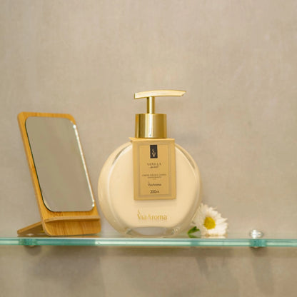 Creme Hidratante Desodorante Mãos e Corpo - Vanilla - Via Aroma - Frasco com 200ml