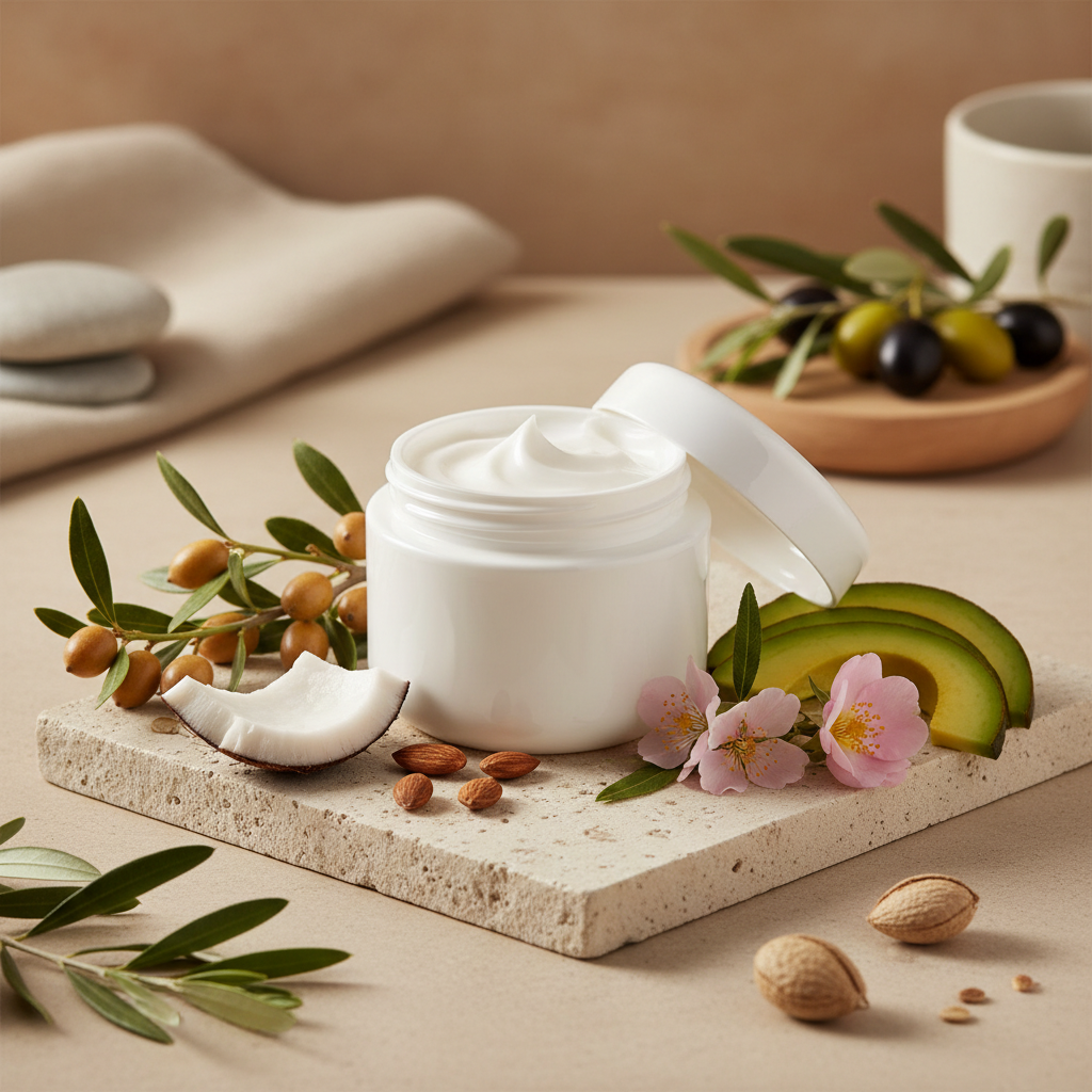 Creme Neutro Corporal
Com 8 Óleos Vegetais Nobres
imagem sem nada escrito
Fórmula desenvolvida para hidratação profunda e nutrição diária da pele. Ideal para todos os tipos de pele, inclusive ressecadas, maduras ou sensibilizadas. Pode ser usado puro ou como base carreadora para óleos essenciais e extratos. Textura leve, de rápida absorção, sem fragrância.