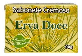 Sabonete Cremoso Erva Doce - Aroeira Cosmética - 90g - Mundo dos Óleos