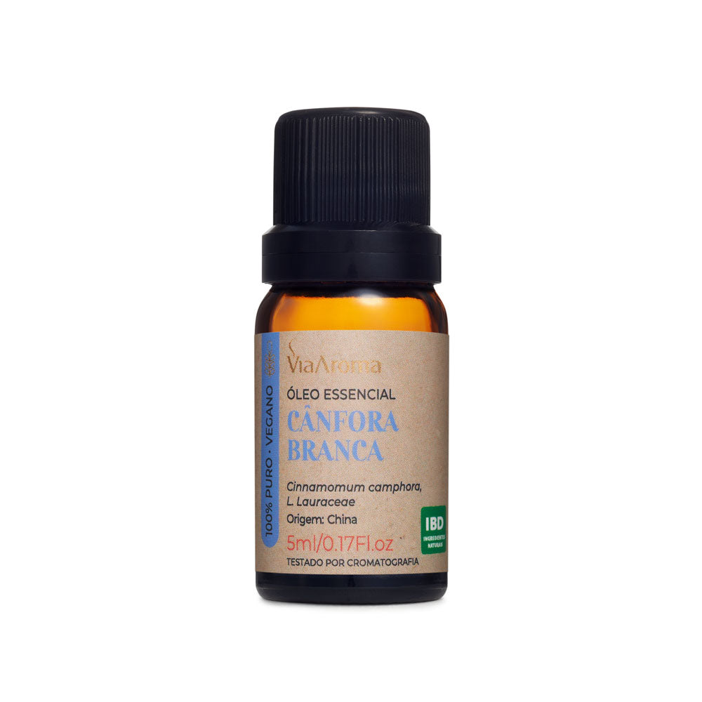 Óleo Essencial de Cânfora Branca - Via Aroma - Frasco com 5ml