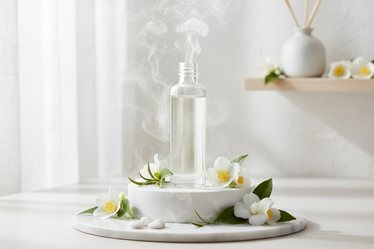 Essência de Chá Branco
Fragrância suave e contemporânea com notas florais frescas para cosméticos e aromatizadores

Nome Técnico: Essência aromática de Chá Branco

NCM: 3302.90.90

Composição Básica: Mistura de compostos aromáticos sintéticos e naturais em veículo solúvel (propilenoglicol ou similar)

Método de Produção: Formulação de fragrâncias com perfil herbal-floral suave

Outros Nomes Populares: White Tea, Fragrância de Chá Branco

sem texto

A Essência de Chá Branco apresenta 