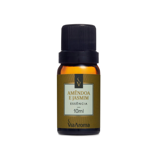 Essência Amêndoa e Jasmim - Via Aroma - Frasco com 10ml - Mundo dos Óleos
