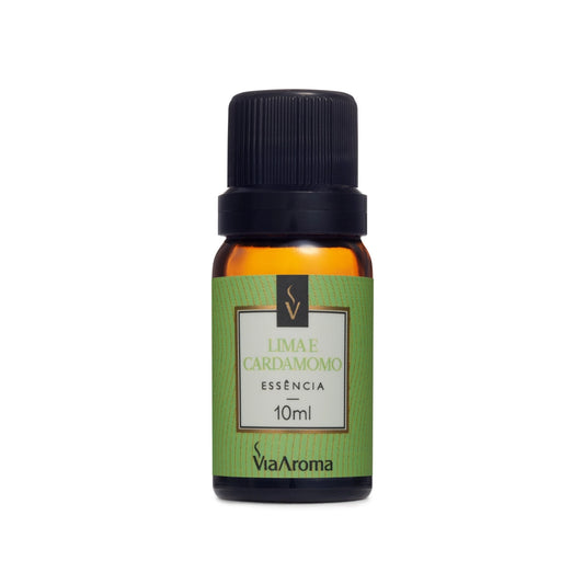 Essência Lima e Cardamomo - Via Aroma - Frasco com 10ml - Mundo dos Óleos