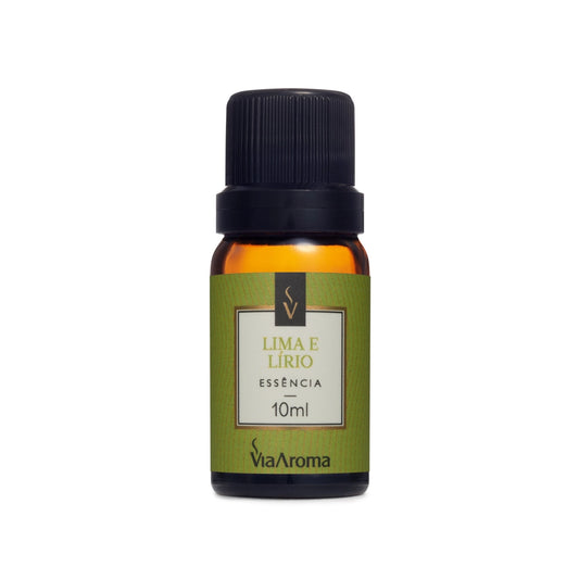 Essência Lima e Lírio - Via Aroma - Frasco com 10ml - Mundo dos Óleos
