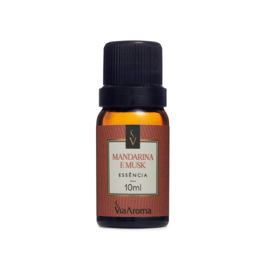 Essência Mandarina e Musk - Via Aroma - Frasco com 10ml - Mundo dos Óleos