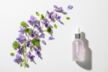 Extrato Glicólico de Violeta
Dados Técnicos
Nome Científico: Viola odorata
NCM: 1302.19.19
Parte Utilizada: Flores e folhas
Método de Extração: Extração glicólica
INCI: Viola Odorata Extract
Nomes Populares: Violeta, Violet
Método de Produção

O Extrato Glicólico de Violeta é obtido a partir das flores e folhas da Viola odorata, por meio da extração em solução glicólica. Esse processo preserva flavonoides, mucilagens e compostos aromáticos, resultando em um extrato de alta pureza e funcionalidade para aplic