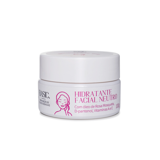 Creme Hidratante Facial Neutro - Via Aroma - Frasco com 100g