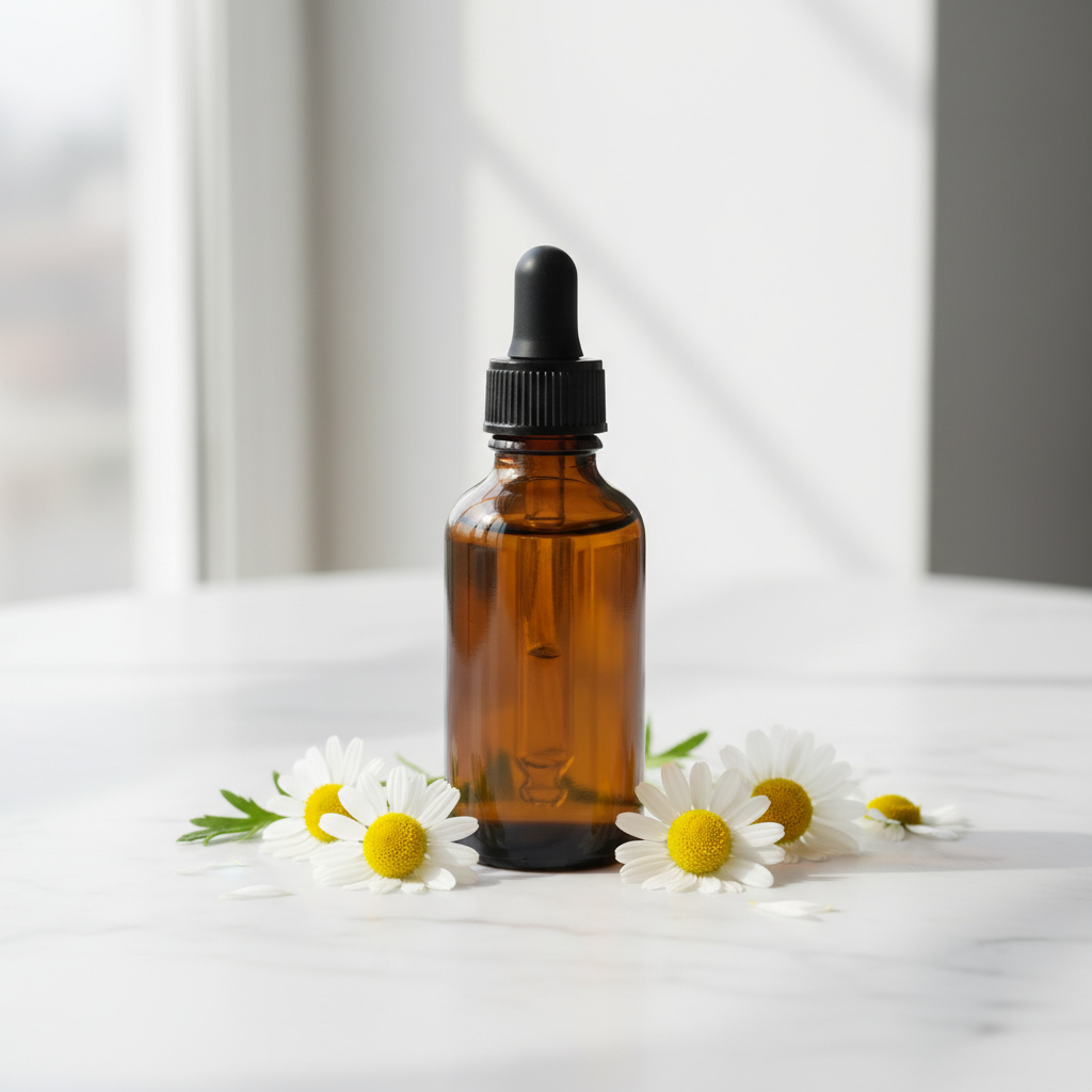 Óleo Essencial de Camomila Romana 10% (Diluído)

Calmante Natural • Pronto para Uso Tópico • Ideal para Peles Sensíveis

Descrição do Produto
IMAGEM SEM NADA ESCRITO, FRASCO DE VIDRO
O Óleo Essencial de Camomila Romana 10% é uma versão diluída em óleo vegetal puro, ideal para quem deseja os benefícios terapêuticos da camomila com uso seguro direto na pele. Essa diluição permite aplicação tópica imediata, inclusive em peles delicadas, sensíveis ou infantis.