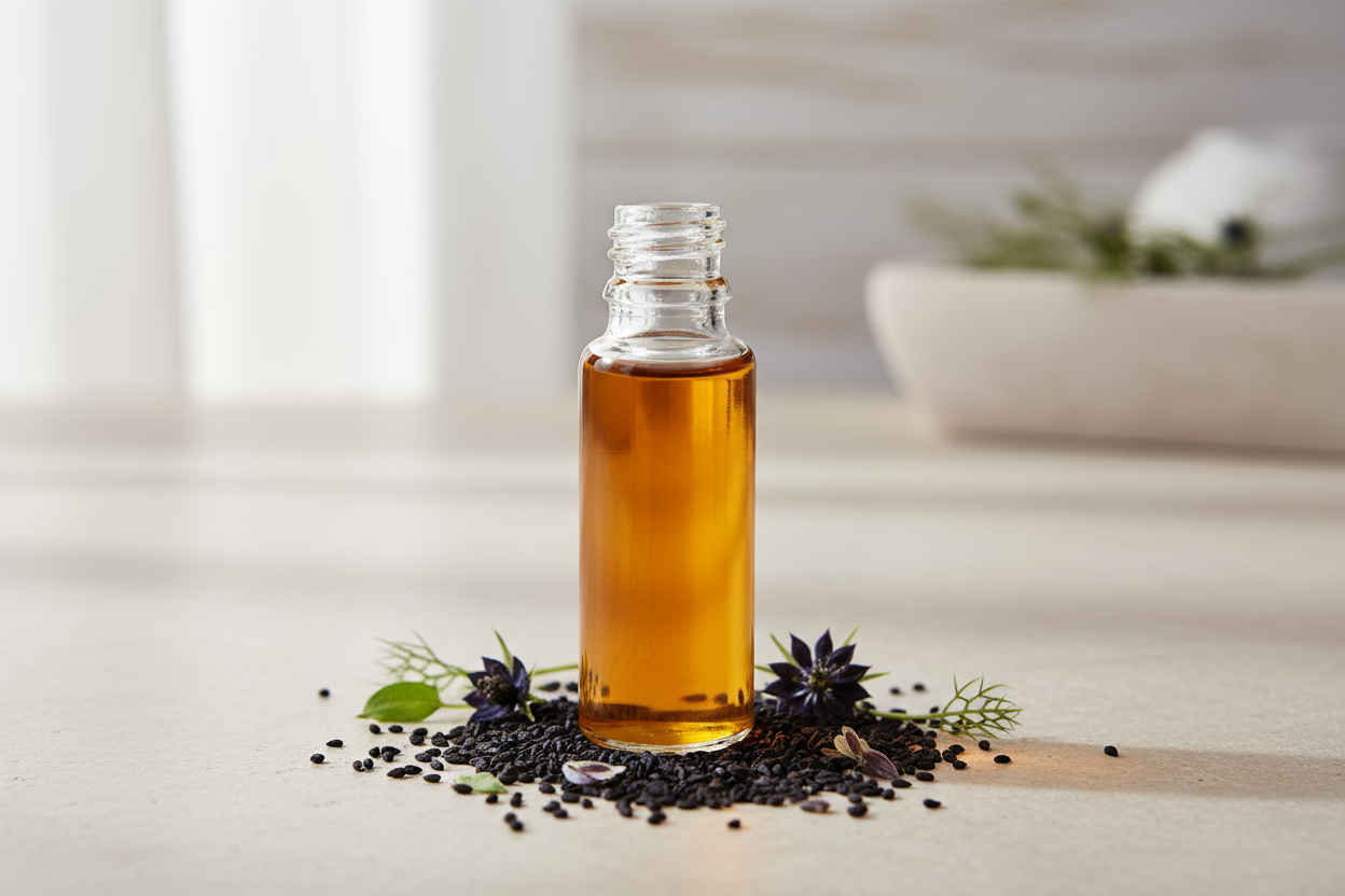 Óleo Essencial de Cominho Preto
Ativo aromaterapêutico purificante e fortalecedor com aroma herbal e levemente picante

Nome Científico: Nigella sativa

NCM: 3301.29.90

Parte Utilizada: Sementes

Método de Extração: Destilação a vapor
SEM TEXTO NA IMAGEM
INCI Name: Nigella Sativa Seed Oil

Outros Nomes Populares: Óleo de Nigela, Black Cumin Oil, Kalonji