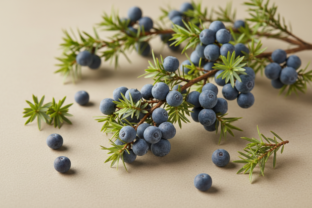 Óleo Essencial de Junípero
Aroma fresco e purificante com aplicações em cosmética natural, perfumaria e aromaterapia

Nome Científico: Juniperus communis

NCM: 3301.29.19

Parte Utilizada: Bagas (frutos)

Método de Extração: Destilação a vapor
SEM TEXTO NA IMAGEM
INCI Name: Juniperus Communis Fruit Oil

Outros Nomes Populares: Junípero, Zimbro, Juniper Berry