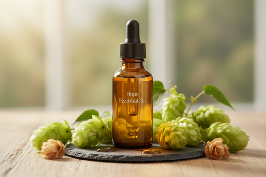 Óleo Essencial de Lúpulo

Nome botânico (INCI): Humulus lupulus Oil
CAS: 8007-04-3
Parte utilizada: Flores femininas (cones)
Método de extração: Destilação a vapor
Origem: Estados Unidos
Pureza: 100% puro e natural, sem aditivos

Características Físico-Químicas
Aparência: Líquido oleoso amarelo a âmbar
Odor: Amadeirado, herbáceo, terroso e levemente amargo
Solubilidade: Solúvel em água. Solúvel em óleos e solventes orgânicos
Densidade: 0,870 – 0,900 g/mL