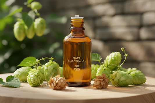 Óleo Essencial de Lúpulo

Nome botânico (INCI): Humulus lupulus Oil
CAS: 8007-04-3
Parte utilizada: Flores femininas (cones)
Método de extração: Destilação a vapor
Origem: Estados Unidos
Pureza: 100% puro e natural, sem aditivos

Características Físico-Químicas
Aparência: Líquido oleoso amarelo a âmbar
Odor: Amadeirado, herbáceo, terroso e levemente amargo
Solubilidade: Solúvel em água. Solúvel em óleos e solventes orgânicos
Densidade: 0,870 – 0,900 g/mL