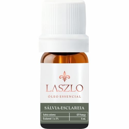 Óleo Essencial de Sálvia Esclaréia - Laszlo - Frasco com 5ml