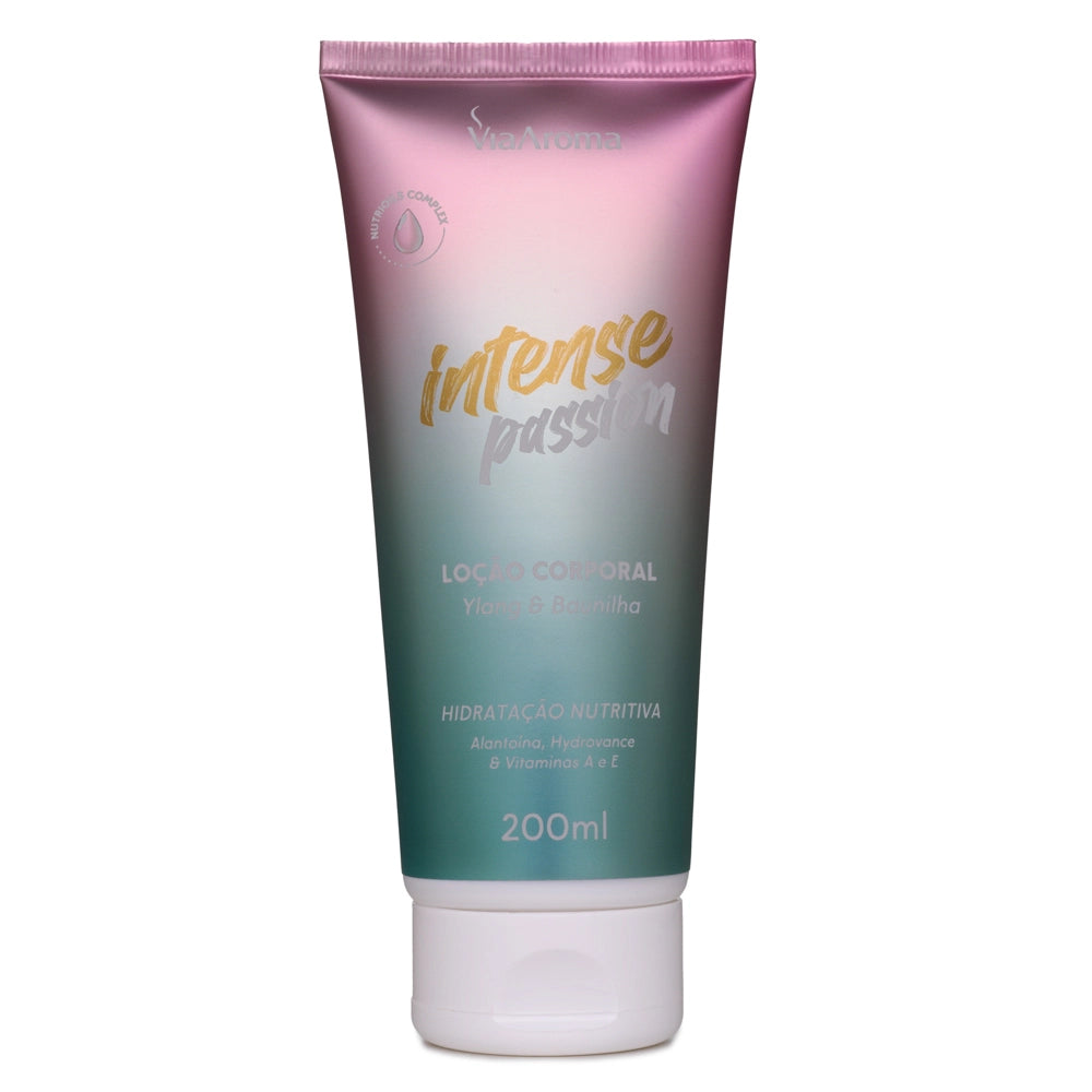 Loção Corporal Desodorante Intense Passion - Via Aroma - Frasco com 200g
