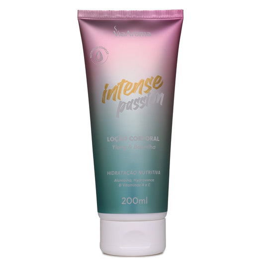 Loção Corporal Desodorante Intense Passion - Via Aroma - Frasco com 200g - Mundo dos Óleos