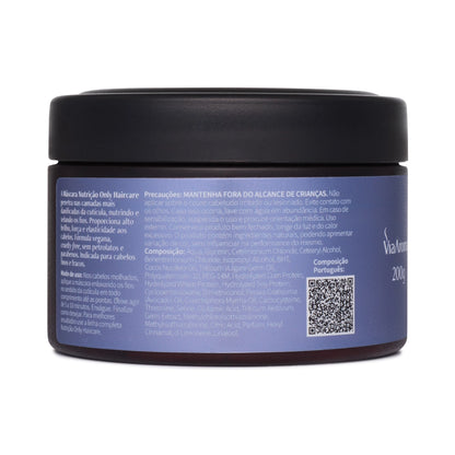 Máscara de Tratamento de Nutrição - Only Haircare - Via Aroma - Frasco com 200g