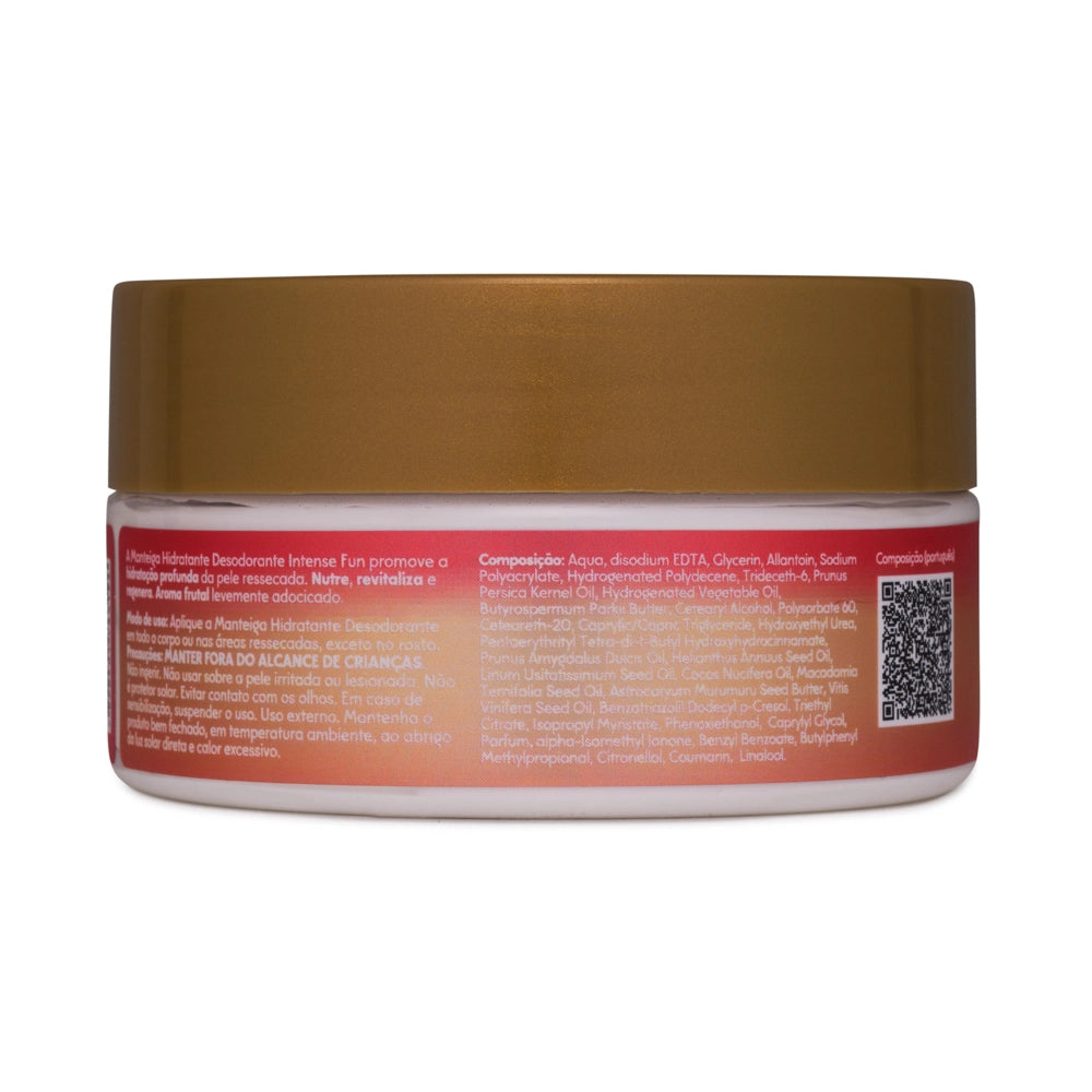 Manteiga Hidratante Desodorante Intense Fun - Via Aroma - Frasco com 200g