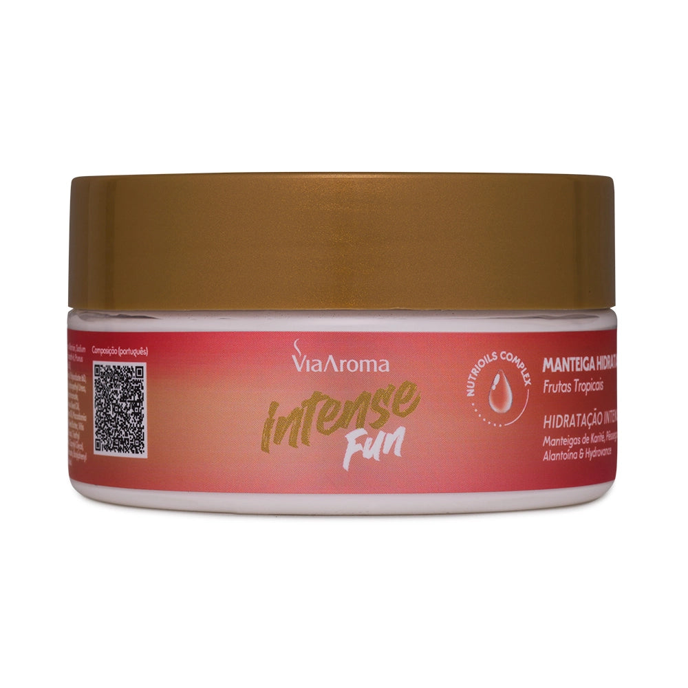 Manteiga Hidratante Desodorante Intense Fun - Via Aroma - Frasco com 200g