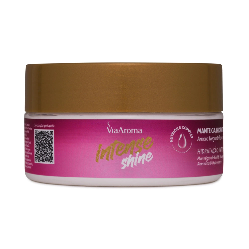 Manteiga Hidratante Desodorante Intense Shine - Via Aroma - Frasco com 200g