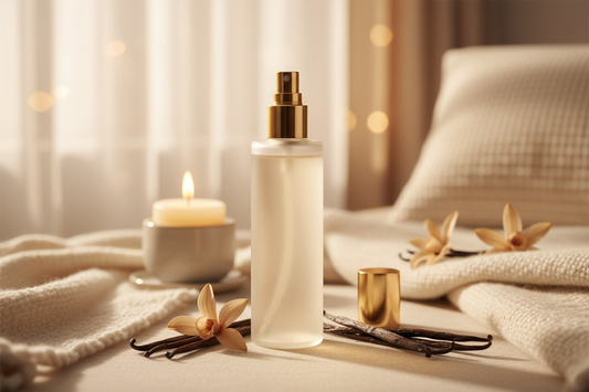 O Home Spray Baunilha exala uma fragrância envolvente, quente e levemente adocicada, que remete ao conforto do lar e à sensação de bem-estar. Ideal para criar atmosferas relaxantes, românticas ou sofisticadas em qualquer cômodo.
imagem sem nada escrito 
frasco spray