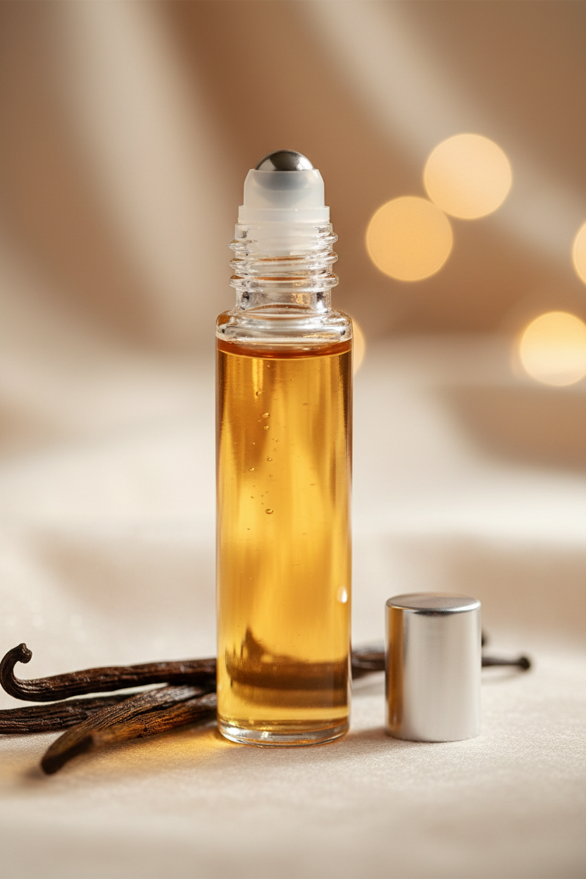 Óleo Essencial de Baunilha 10% - Roll-on - Frasco com 10 mL