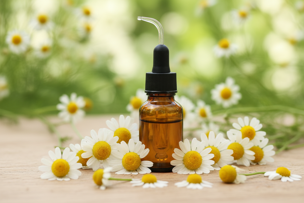 Óleo Essencial de Camomila Alemã 10% (Diluida) - Frasco com 10ml