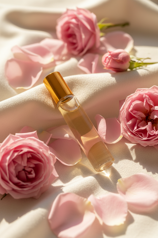 Óleo Essencial de Rosas 10% - Roll-on - Frasco com 10 mL