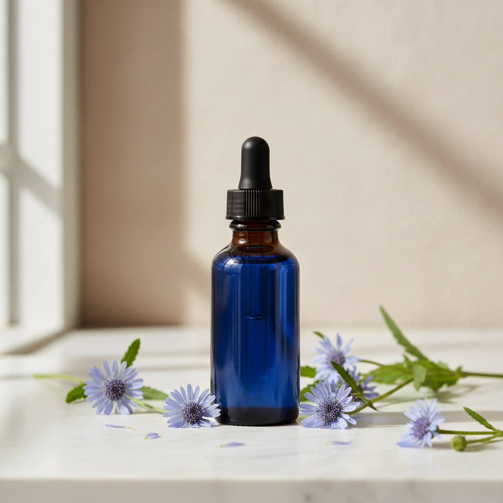 Óleo Essencial de Tanaceto Azul 10% (Diluida) - Frasco com 10ml