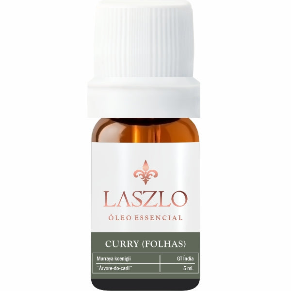 Óleo Essencial de Curry (Folhas) GT Índia - Laszlo - Frasco com 5 ml - Mundo dos Óleos
