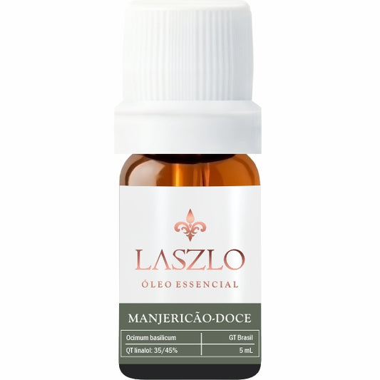 Óleo Essencial Manjericão-Doce QT Linalol GT Brasil - 5 mL - Laszlo