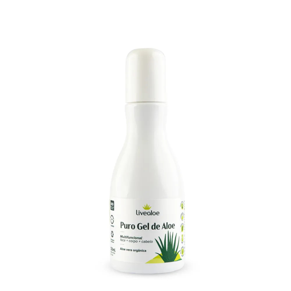 Puro Gel de Aloe - LiveAloe - Frasco com 120ml - Mundo dos Óleos