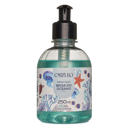 Sabonete Líquido Desodorante Brisa do Oceano - Caszulo - Via Aroma - Frasco com 250ml
