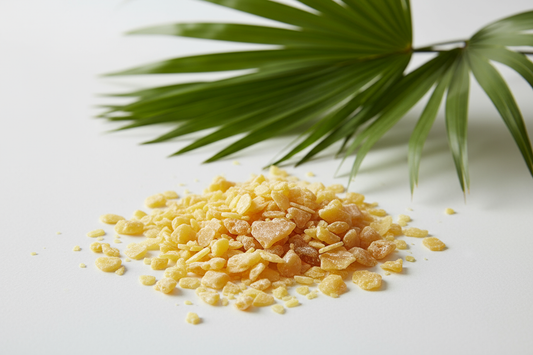 sem texto na imagem
Cera de Carnaúba
Descrição

A Cera de Carnaúba é uma cera vegetal natural extraída das folhas da palmeira Copernicia prunifera, nativa do Brasil. Conhecida por seu alto ponto de fusão, é amplamente utilizada na indústria cosmética como agente espessante, estabilizante e formador de filme em produtos sólidos.

Benefícios
100% vegetal e biodegradável
Alta estabilidade térmica e resistência à oxidação
Confere consistência e brilho a cosméticos
Forma um filme protetor sobre a pele ou cabelos