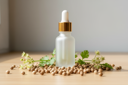 sem texto na imagem
Óleo Essencial de Coentro
Tônico digestivo, energizante natural e equilíbrio emocional com aroma herbáceo e especiado

Nome Científico: Coriandrum sativum

NCM: 3301.29.90

Parte Utilizada: Sementes (frutos)

Método de Extração: Destilação a vapor

INCI Name: Coriandrum Sativum Seed Oil

Outros Nomes Populares: Óleo de Coriandro, Coentro em Grão