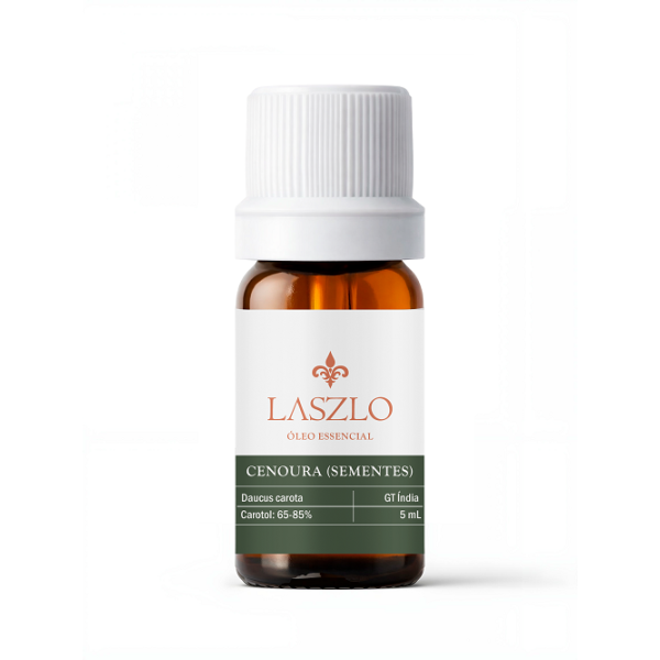 Óleo Essencial Cenoura (Sementes) GT Índia - Frasco com 5 mL - Laszlo