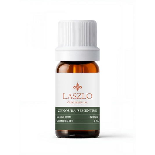 Óleo Essencial Cenoura (Sementes) GT Índia - Frasco com 5 mL - Laszlo
