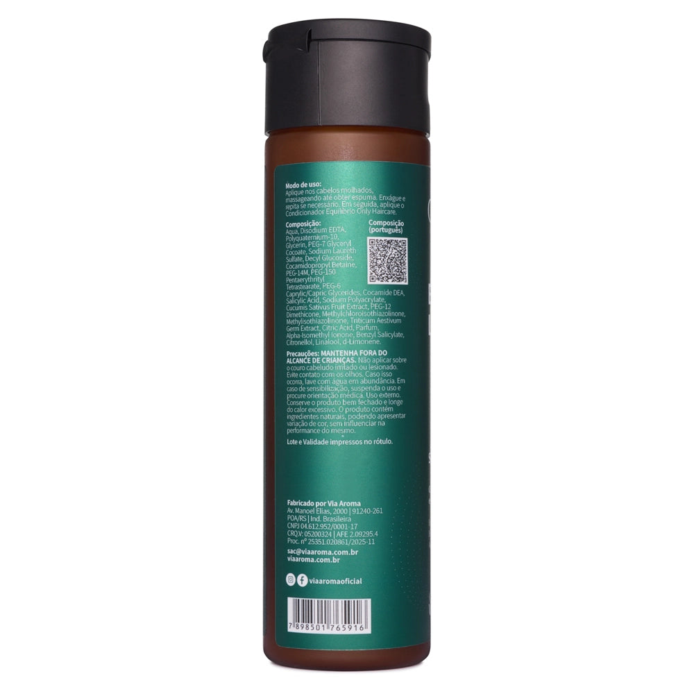 Shampoo Equilíbrio - Only Haircare - Via Aroma - Frasco com 250ml