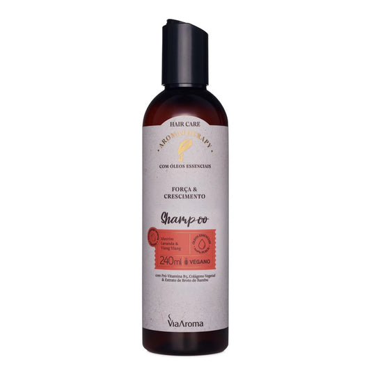 Shampoo Força e Crescimento - Via Aroma - Frasco com 240ml