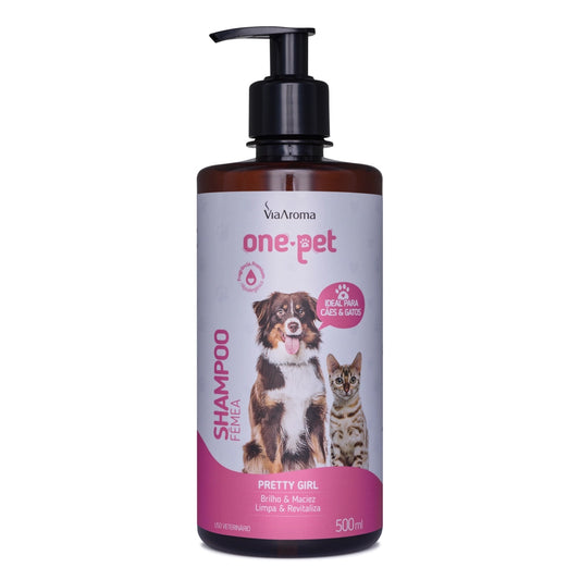 Shampoo One Pet Fêmea - Via Aroma - Frasco com 500ml - Mundo dos Óleos