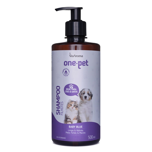 Shampoo One Pet Filhotes - Via Aroma - Frasco com 500ml - Mundo dos Óleos