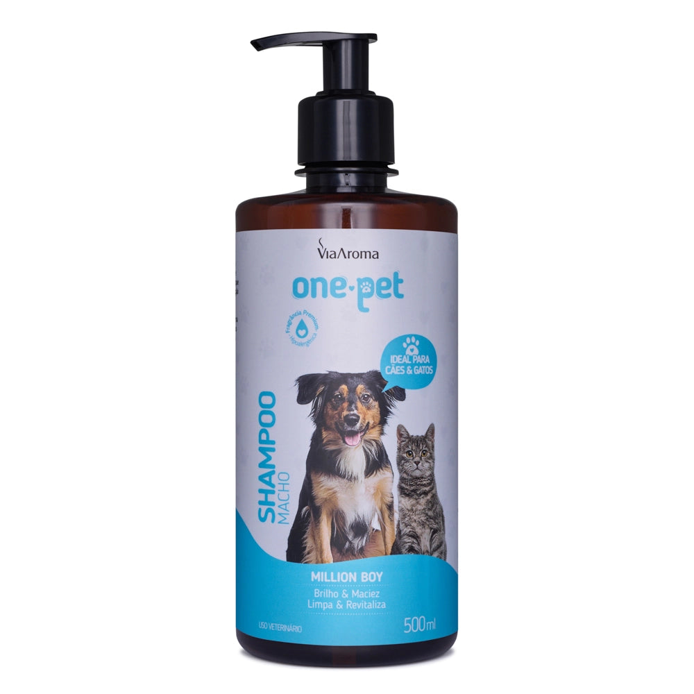 Shampoo One Pet Macho - Via Aroma - Frasco com 500ml