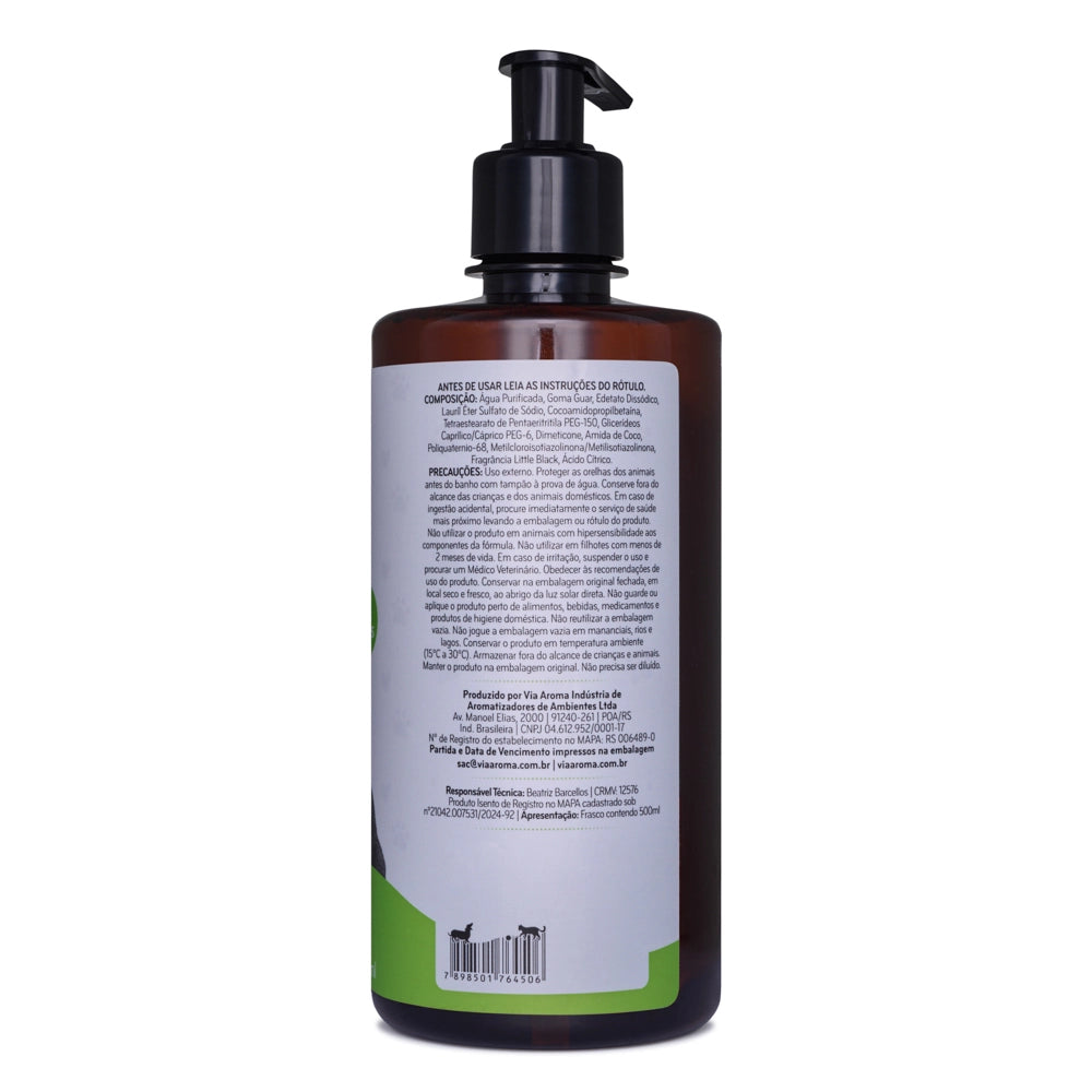 Shampoo One Pet Pelos Escuros - Via Aroma - Frasco com 500ml