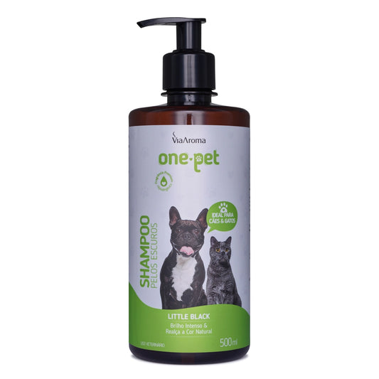 Shampoo One Pet Pelos Escuros - Via Aroma - Frasco com 500ml - Mundo dos Óleos