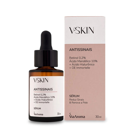 V.Skin Sérum Antissinais - Via Aroma - Frasco com 30ml